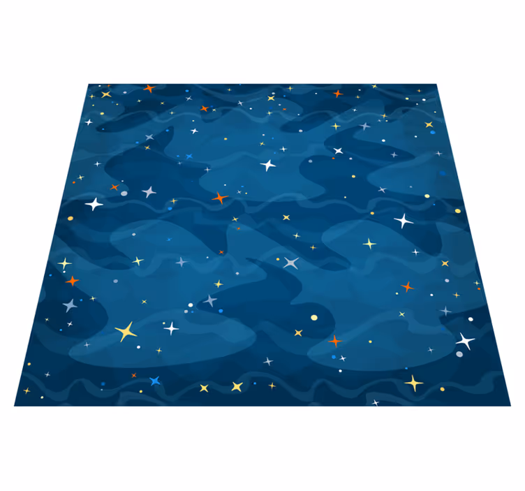 Vinyl tapijt sterren sterren camouflage - TenStickers