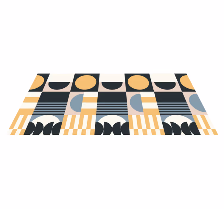 Vinyl tapijt woonkamer abstract modern patroon - TenStickers