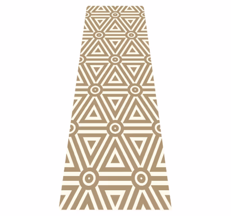 Vinyl tapijt geometrisch retro vintage ontwerp - TenStickers