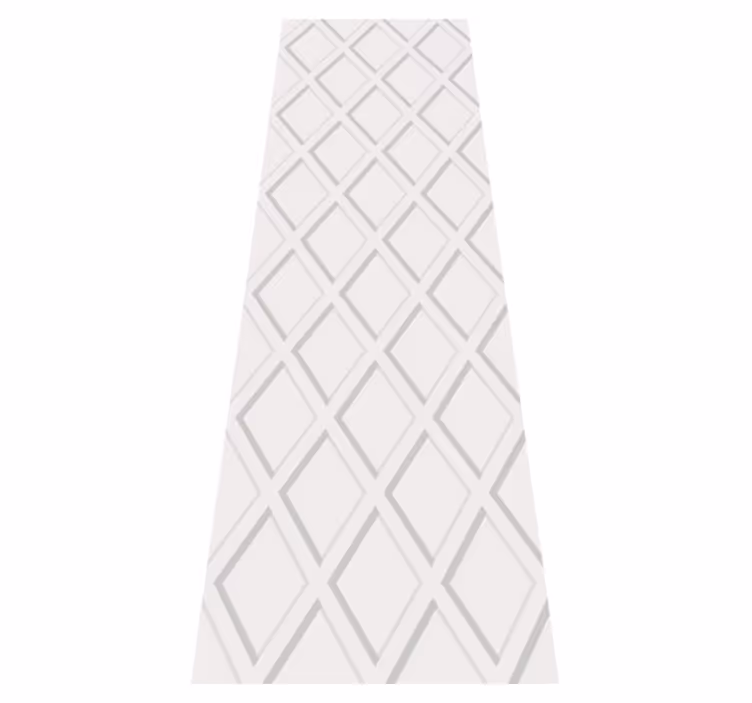 Vinyl tapijt geometrisch 3d ruit hamptons patroon - TenStickers