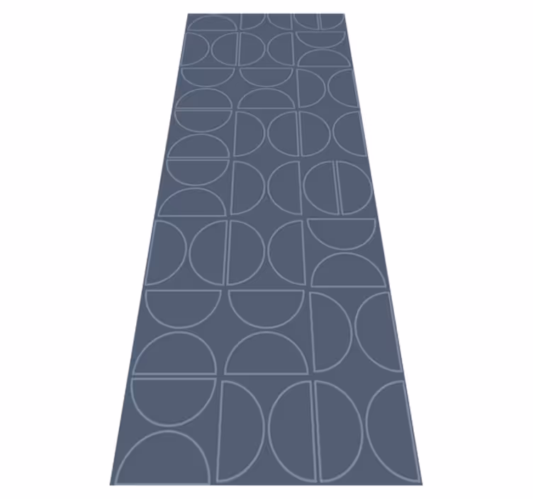 Vinyl tapijt geometrisch rasch symmetry curve - TenStickers