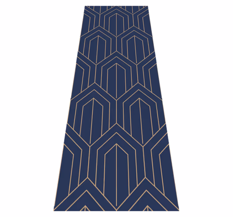 Vinyl tapijt geometrisch 'kayla metallic' - TenStickers