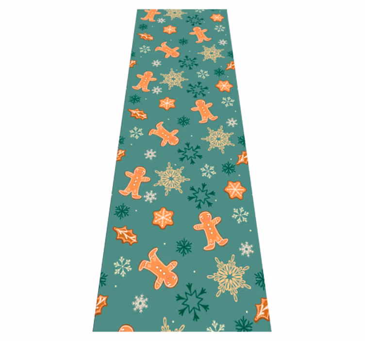 Vinyl tapijt kerstmis peperkoek patroon - TenStickers
