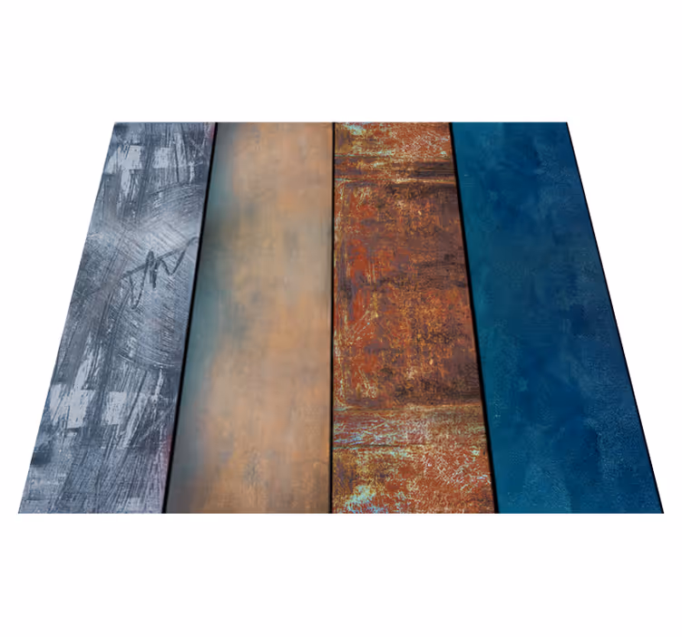 Vinyl tapijt slaapkamer abstracte textuurpanelen - TenStickers