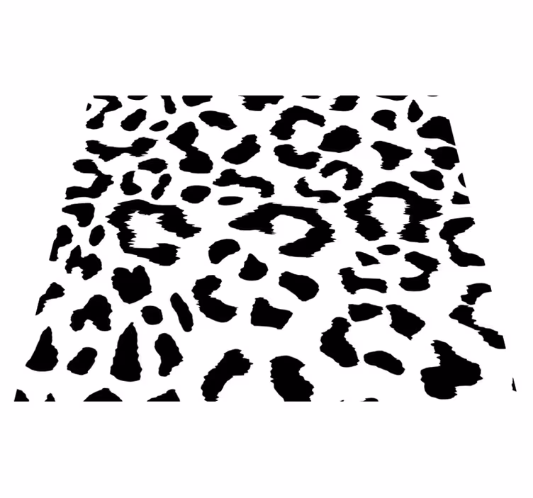 Vinyl tapijt slaapkamer luipaard eenvoudig dierenprint - TenStickers