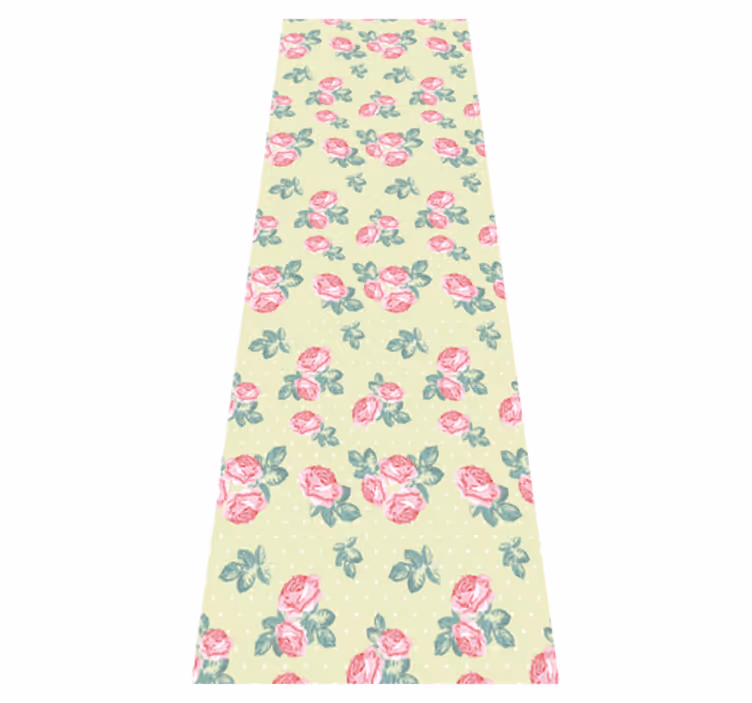 Vinyl tapijt slaapkamer shabby chic met stippenpatroon - TenStickers