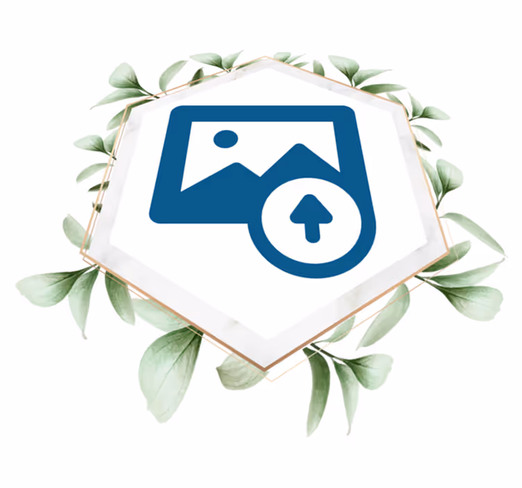 Vinyl tapijt natuur vrouw met bladeren - TenStickers