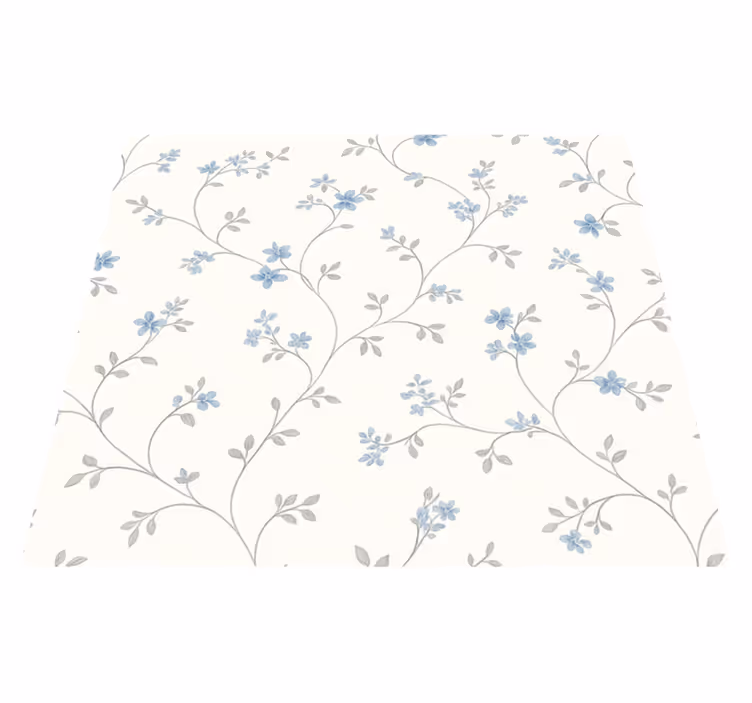 Vinyl tapijt slaapkamer classic blue weidepad - TenStickers