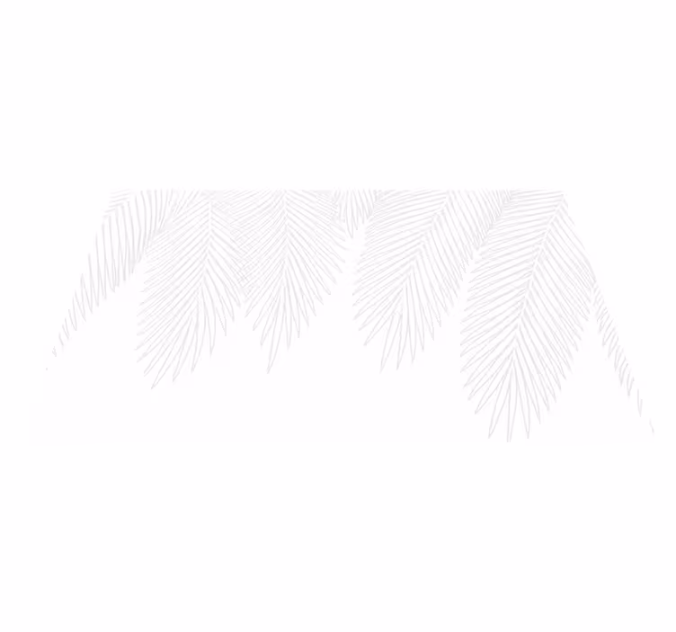 Vinyl tapijt slaapkamer neutral palm - TenStickers