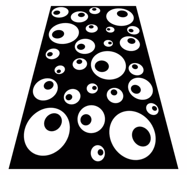 Vinyl tapijt geometrisch waterparels - TenStickers