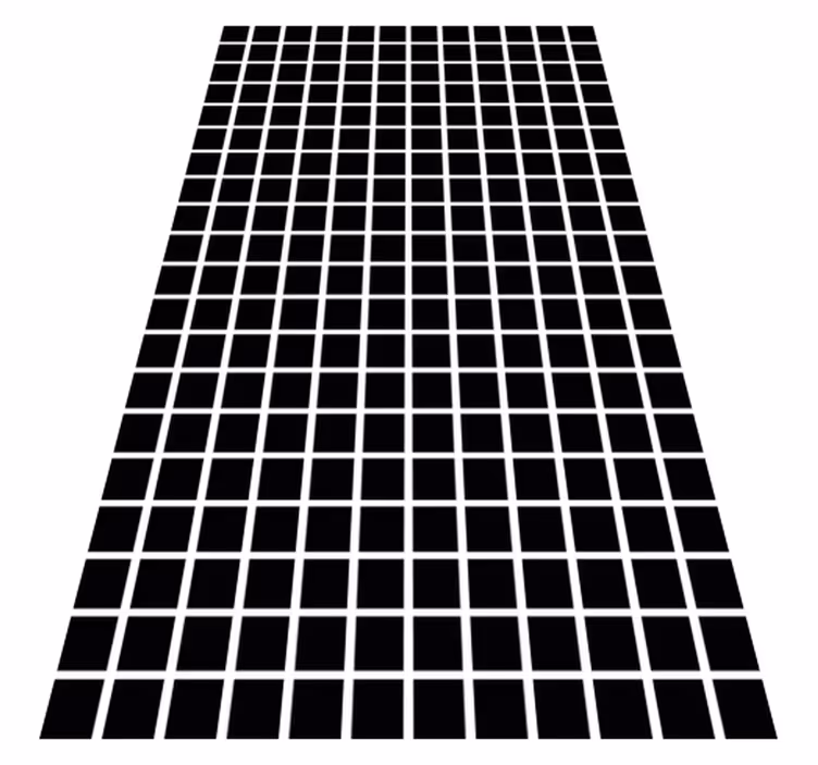 Vinyl tapijt geometrisch grijze vierkanten schaal - TenStickers