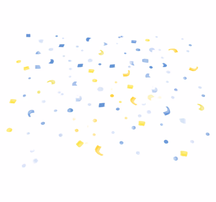 Vinyl tapijt geometrisch waterverf confetti - TenStickers