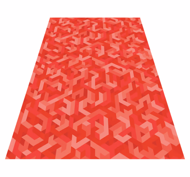 Vinyl tapijt geometrisch ingewikkelde configuratie - TenStickers
