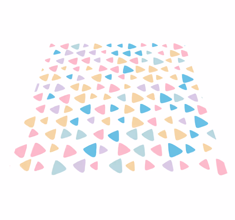 Vinyl tapijt kind patroon in pastelkleuren - TenStickers