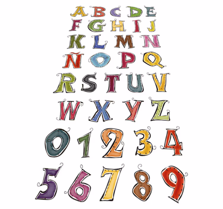 Vinyl tapijt kind abecedario compleet spaans - TenStickers