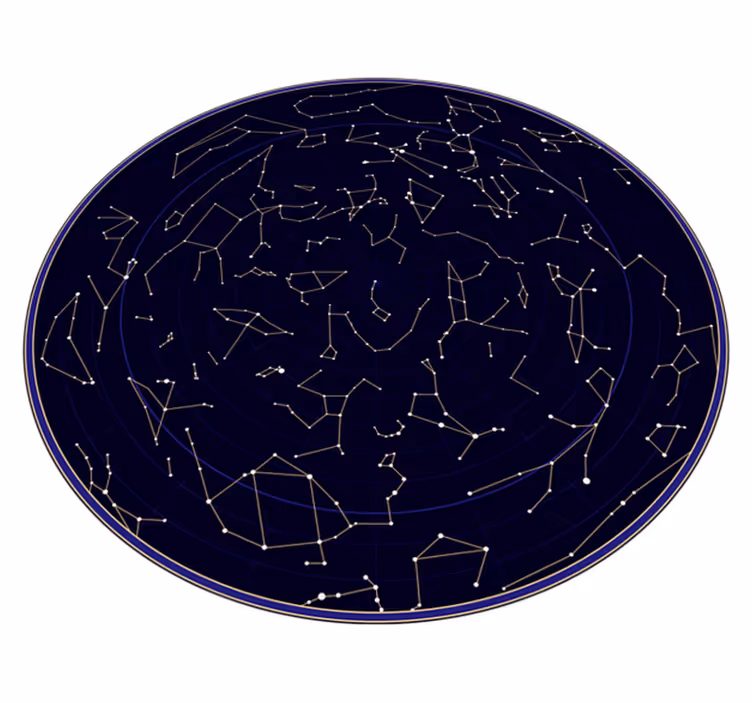 Vinyl tapijt kind sterrenconstellaties - TenStickers