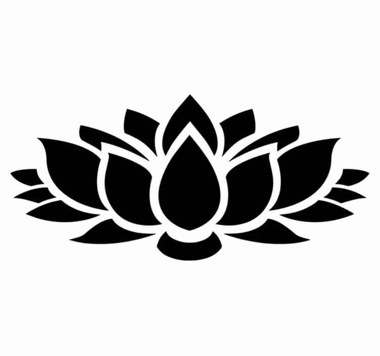 Vinyl tapijt slaapkamer lotus eenvoudig - TenStickers