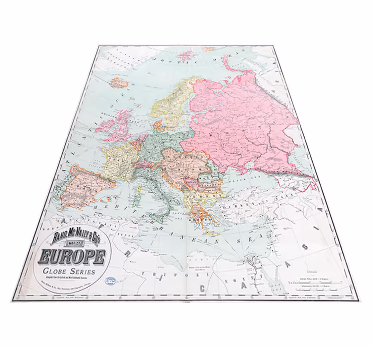 Vinyl tapijt wereldkaart kaart van europa 1900 - TenStickers