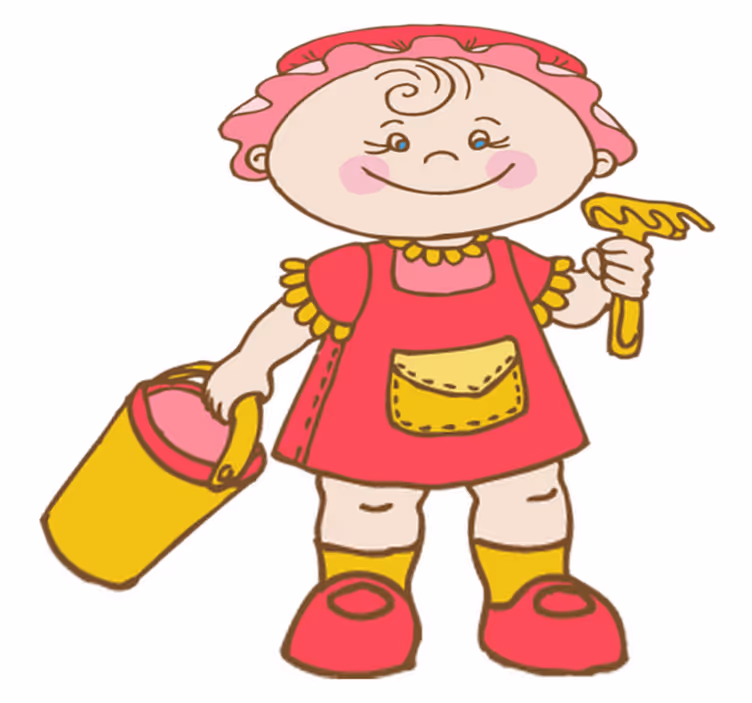 Vinyl tapijt kind speelzand voor baby's - TenStickers