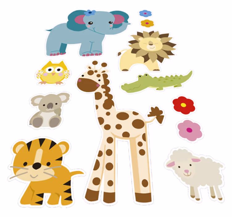 Vinyl tapijt kind jungle sticker cpprivalia - TenStickers