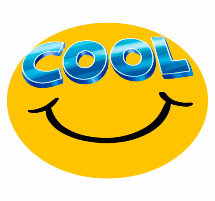 Vinyl tapijt kind cool smiley skateboard - TenStickers