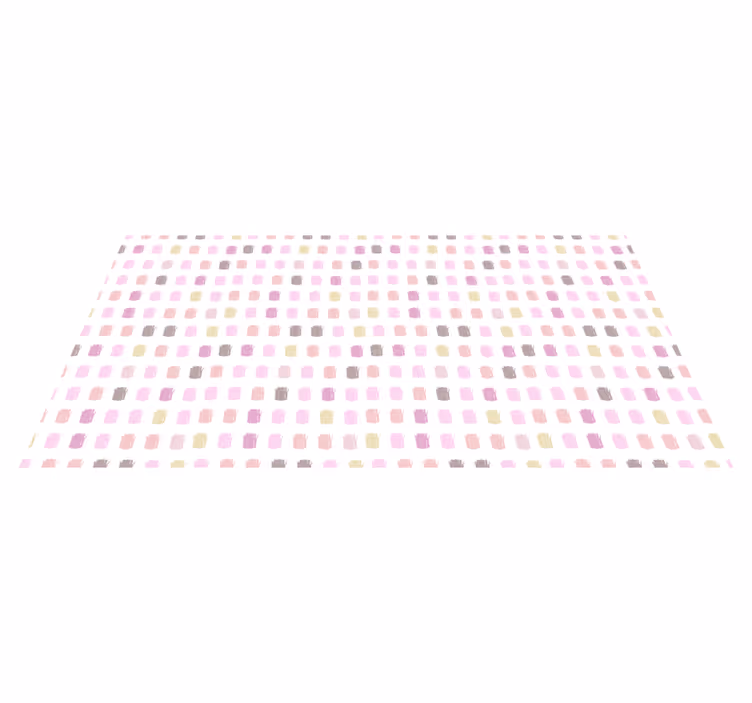 Vinyl tapijt kind in roze verfstreken - TenStickers