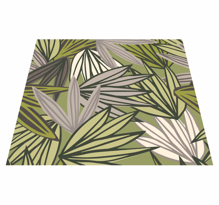 Vinyl vloerkleed badkamer jungle met bomen zonder fruit - TenStickers