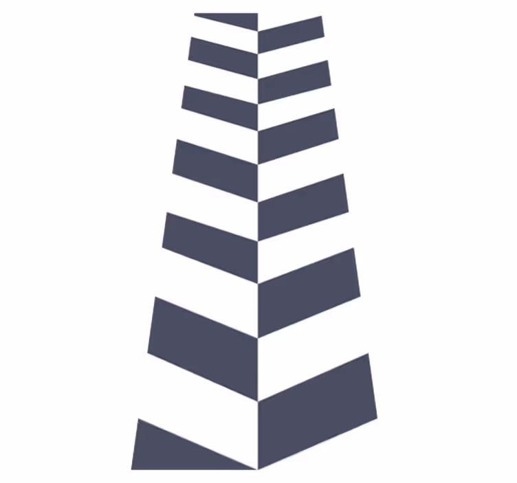Vinyl vloerkleed badkamer navy blauwe strepen patroon - TenStickers