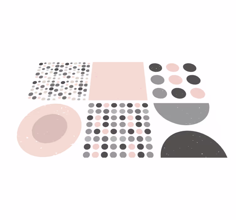 Vinyl vloerkleed badkamer scandinavische rebekka tegels - TenStickers