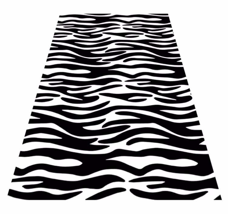 Vinyl vloerkleed badkamer zebra dierenprint douche - TenStickers