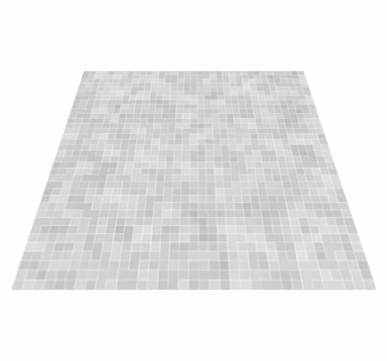 Vinyl vloerkleed badkamer wit grijs tegelmozaïek - TenStickers