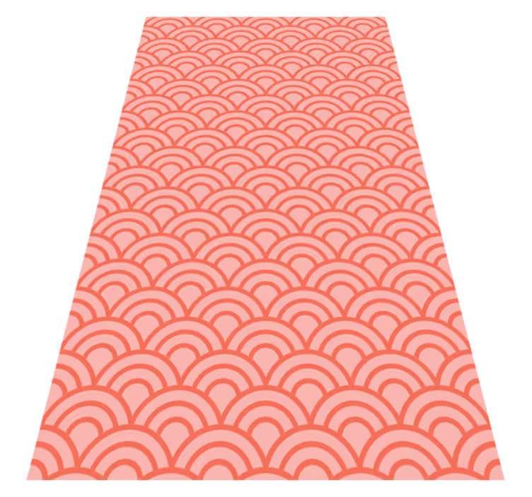 Vinyl vloerkleed badkamer living coral pantone - TenStickers