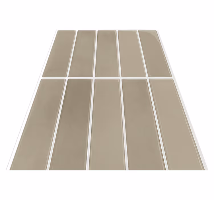 Vinyl vloerkleed badkamer linear stone natuur - TenStickers