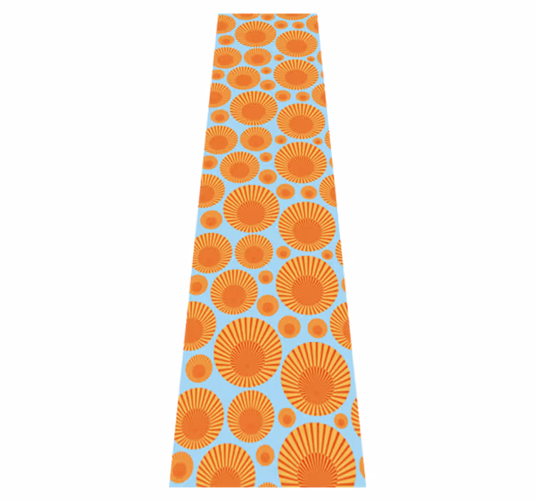 Vinyl vloerkleed keuken 70's zonneschijn koelkast - TenStickers