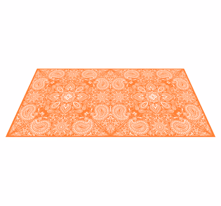 Vinyl vloerkleed keuken paisley tegelmeubilair - TenStickers