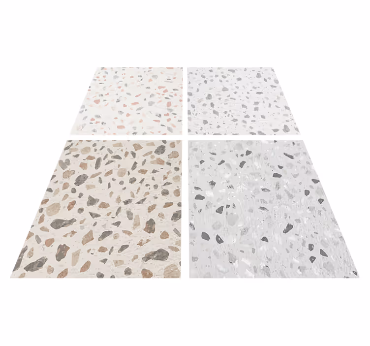 Vinyl vloerkleed keuken terrazzo textuur - TenStickers