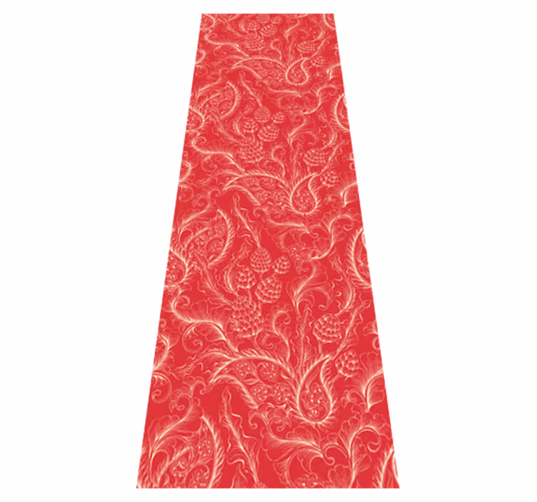 Vinyl vloerkleed keuken paisley illustratie koelkast - TenStickers