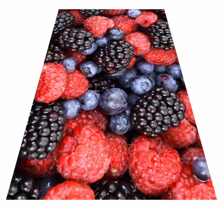 Vinyl vloerkleed keuken blauwe bessen - TenStickers