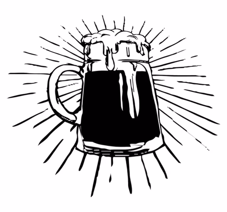 Vinyl vloerkleed keuken beer light - TenStickers