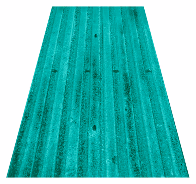 Vinyl vloerkleed keuken mint verouderde metallic textuur - TenStickers