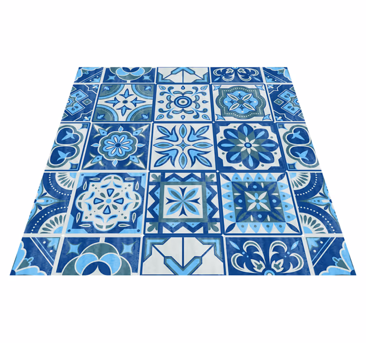 Vinyl vloerkleed keuken talavera tegels wanddecoratie - TenStickers