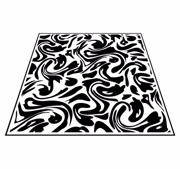 Vinyl vloerkleed keuken modern vloeibaar - TenStickers