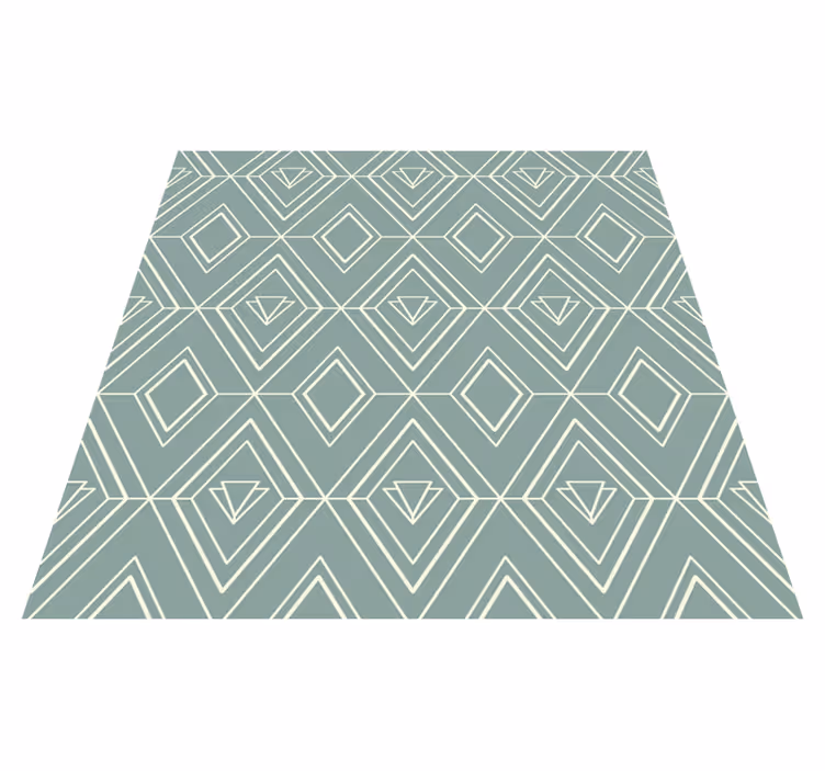 Vinyl vloerkleed keuken art deco geometrisch patroon - TenStickers