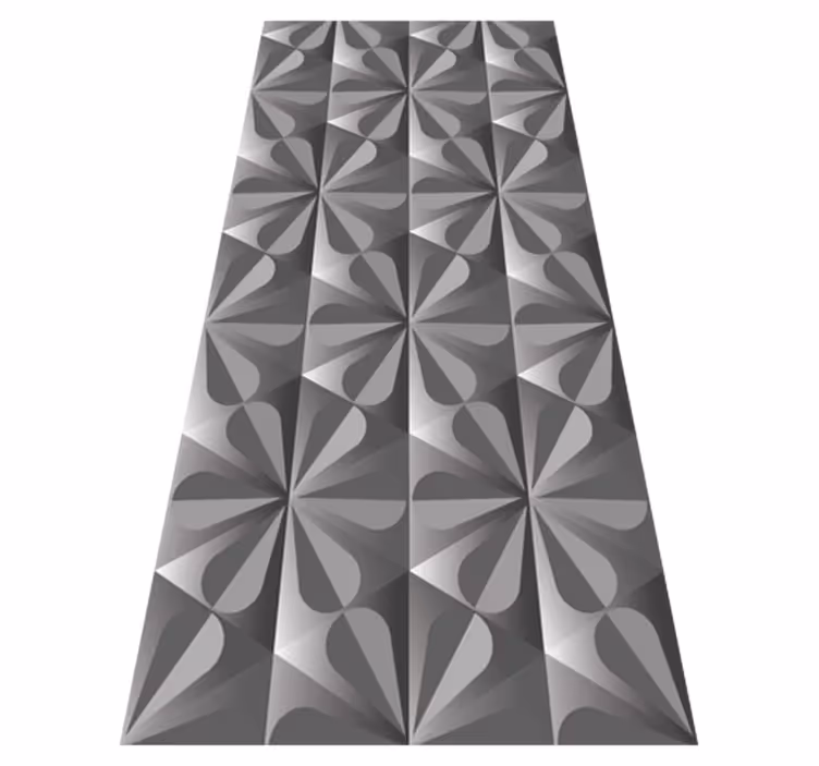 Vinyl vloerkleed keuken vintage geometrisch bloemenpatroon - TenStickers