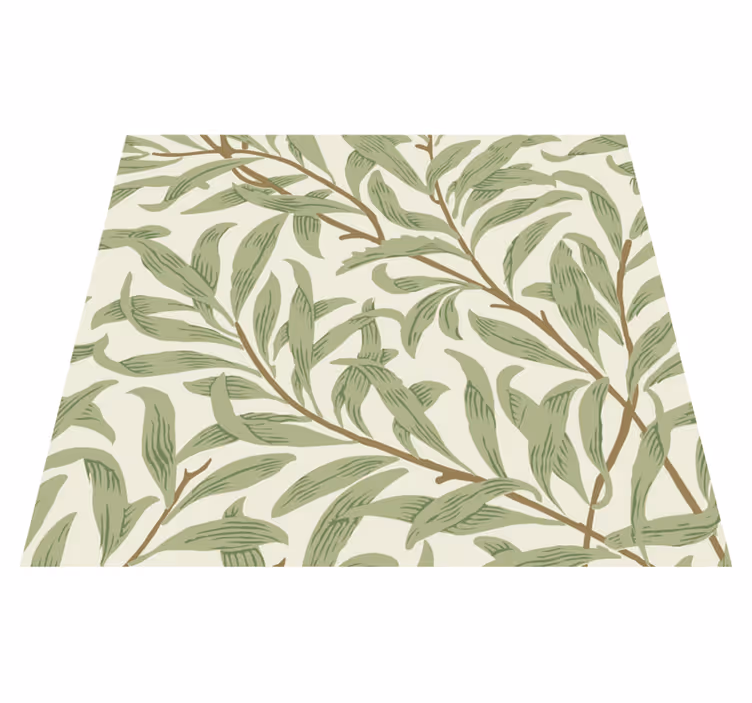 Vinyl vloerkleed keuken botanische groene planten - TenStickers
