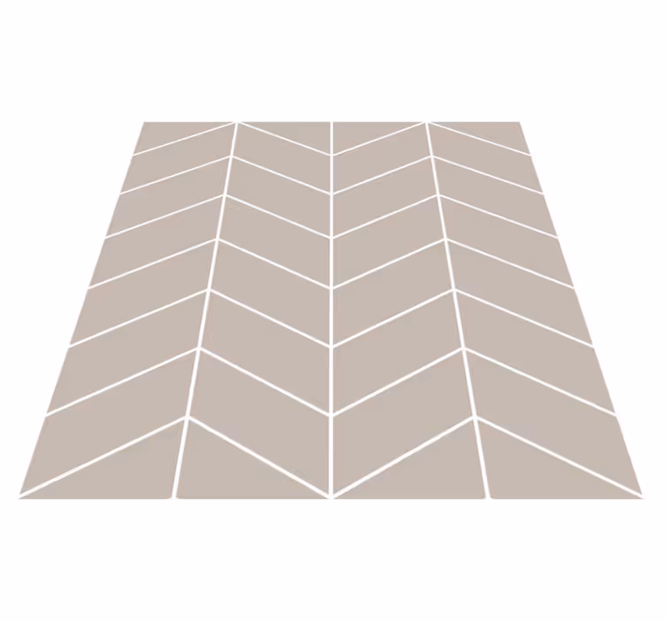 Vinyl vloerkleed keuken scandinavische stijl beige wit - TenStickers