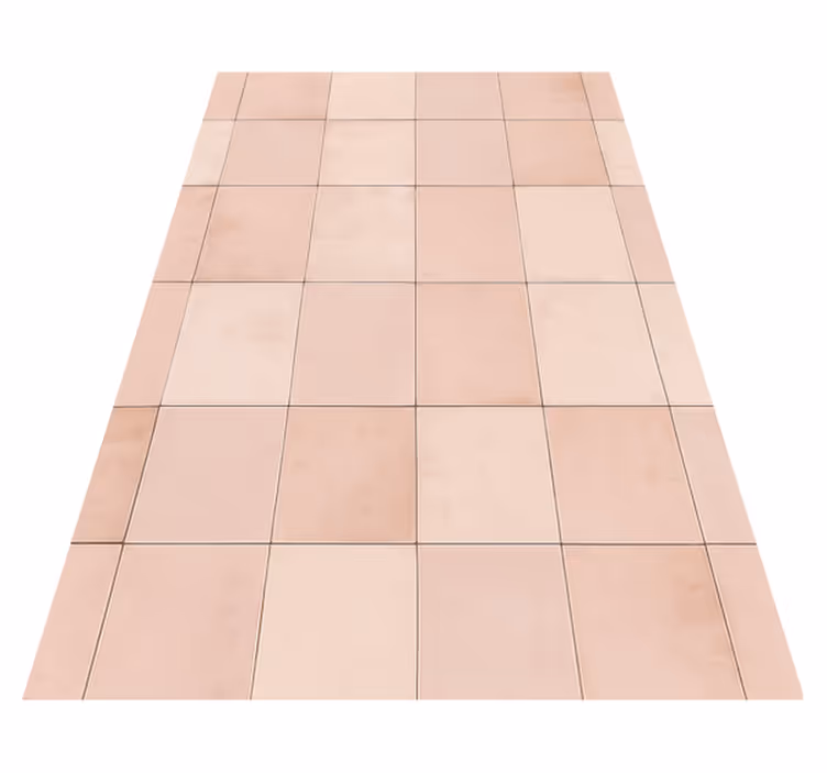 Vinyl vloerkleed keuken roze tegelpatroon - TenStickers