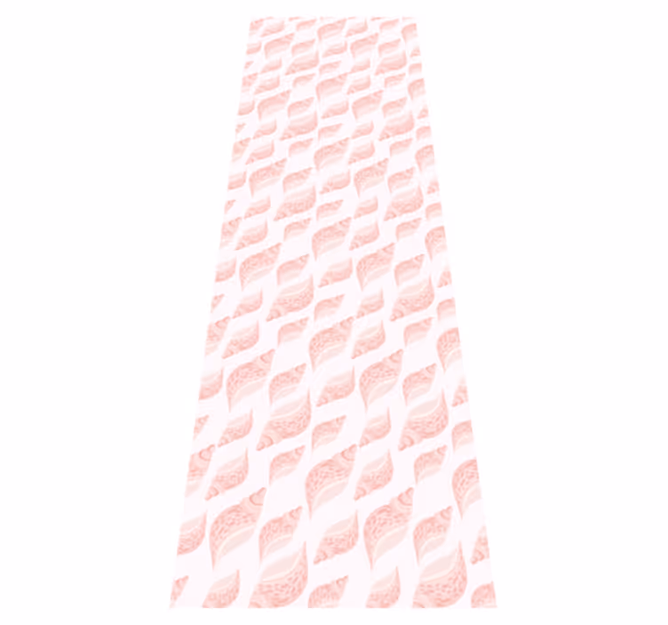 Vinyl tapijt slaapkamer trendy roze schelpenpatroon - TenStickers