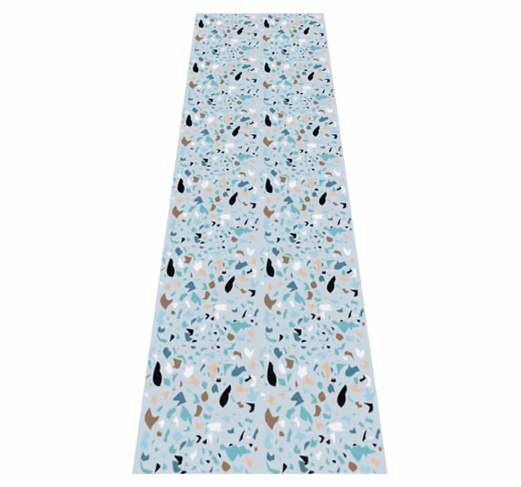 Vinyl tapijt slaapkamer in terrazzo stijl design - TenStickers