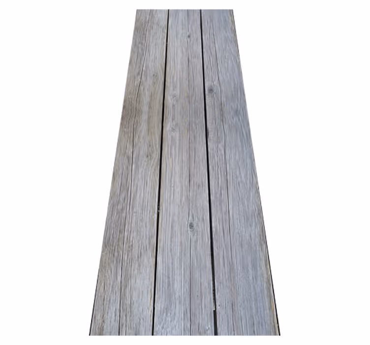 Vinyl tapijt slaapkamer nordic stijl grijs ruwe hout - TenStickers